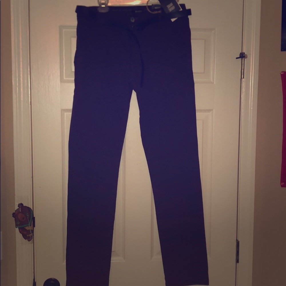 Unworn Maroon Pants with belt